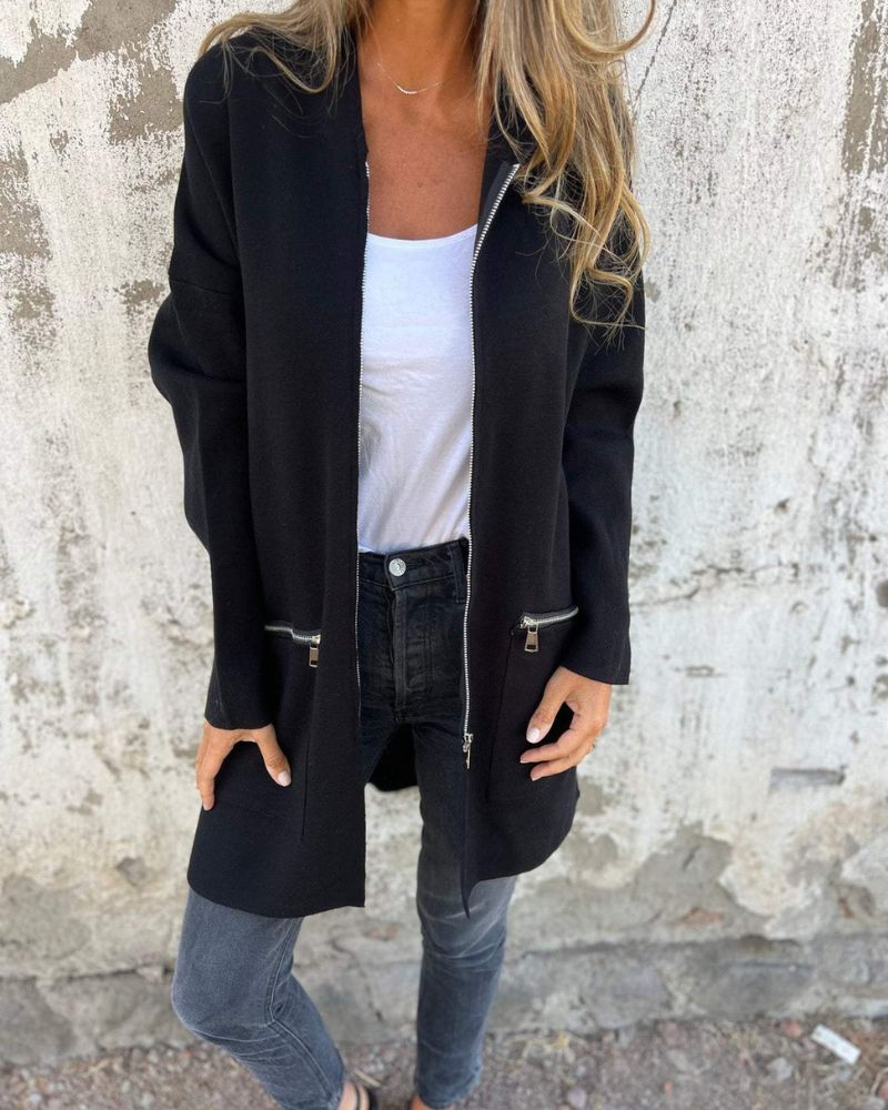 Easora™ - Avslappnad & Bekväm Huvtröja i Cardigan-stil