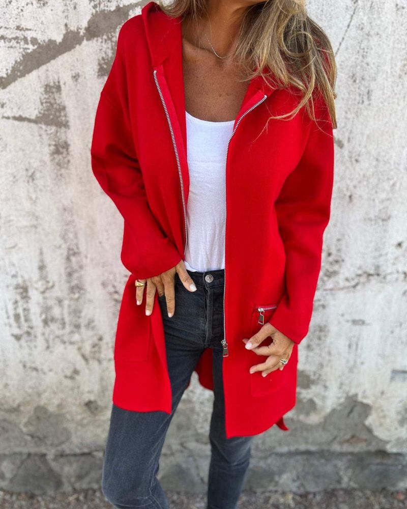 Easora™ - Avslappnad & Bekväm Huvtröja i Cardigan-stil