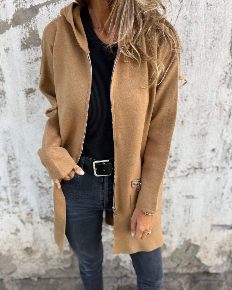 Easora™ - Avslappnad & Bekväm Huvtröja i Cardigan-stil