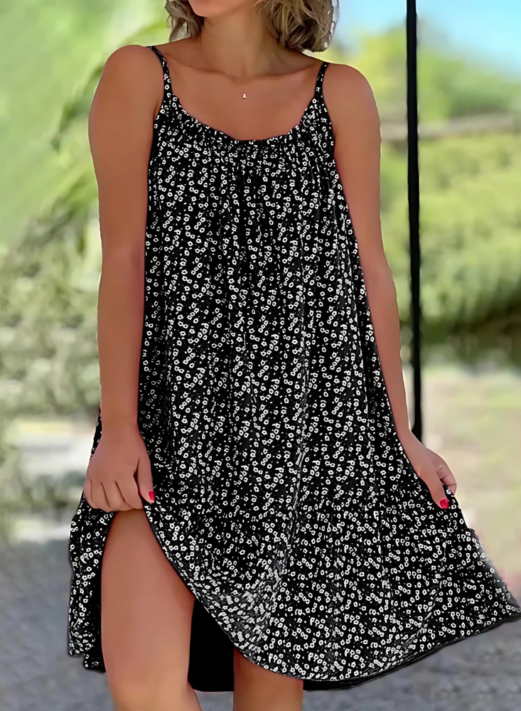 Lucia™ - Bekväm Lös Sommarklänning i Avslappnad Stil