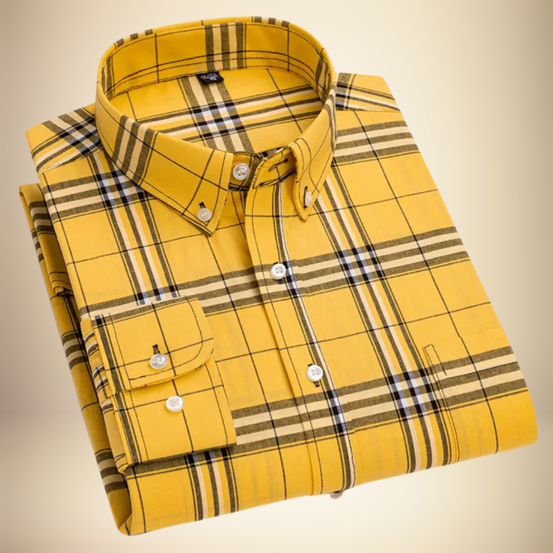 Elias™ – Klassisk Stilren Rutig Herrskjorta