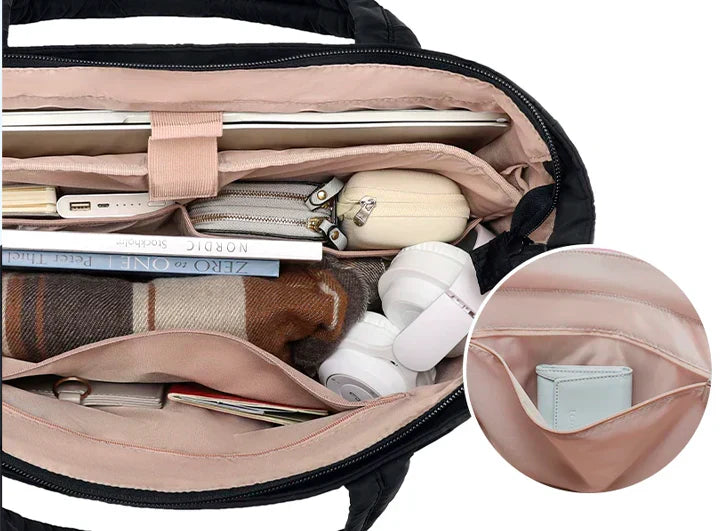 Volli™ – Stilren Puffer-väska med Flera Fack