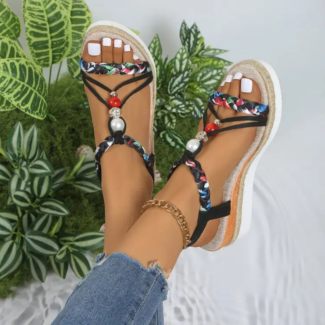 Yvaine™ - Bekväma & Stilrena Kilklackssandaler