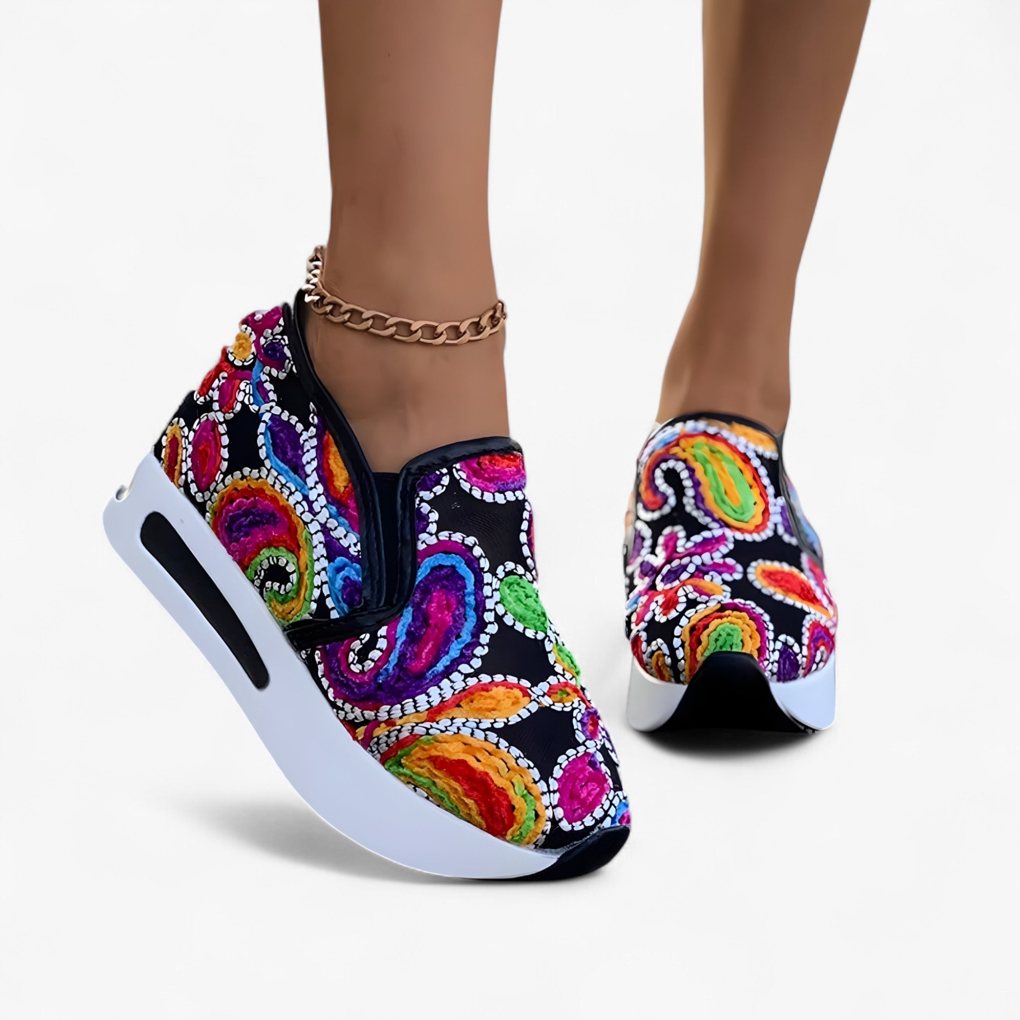 Zerina™ - Broderade Skor – Eleganta och Bekväma