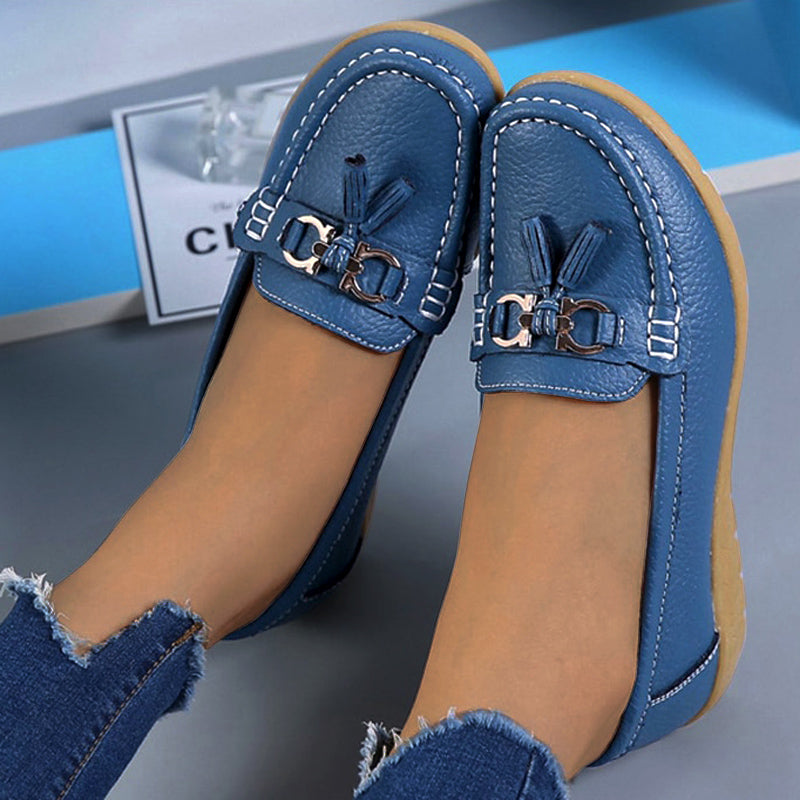 Maya™ - Bekväma Ortopediska Loafers, Stilrena och Stödjande