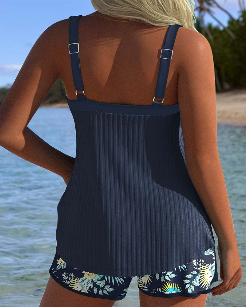 Briseis™ - Blommigt Mönstrat Tankini-set