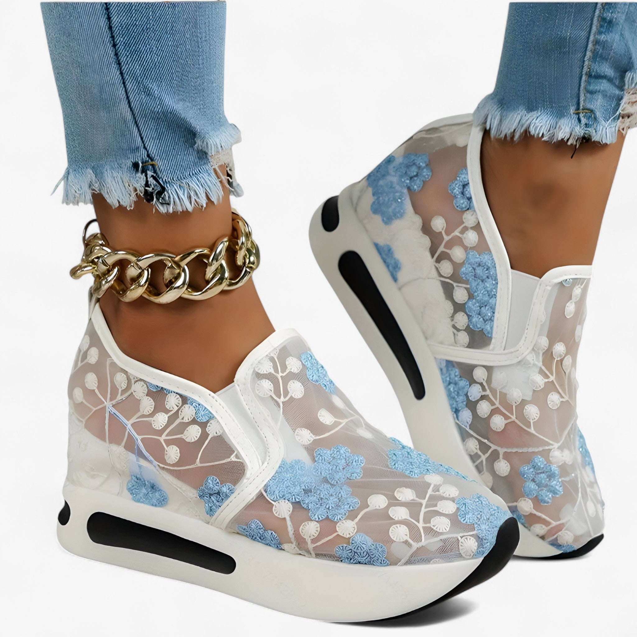 Zerina™ - Broderade Skor – Eleganta och Bekväma