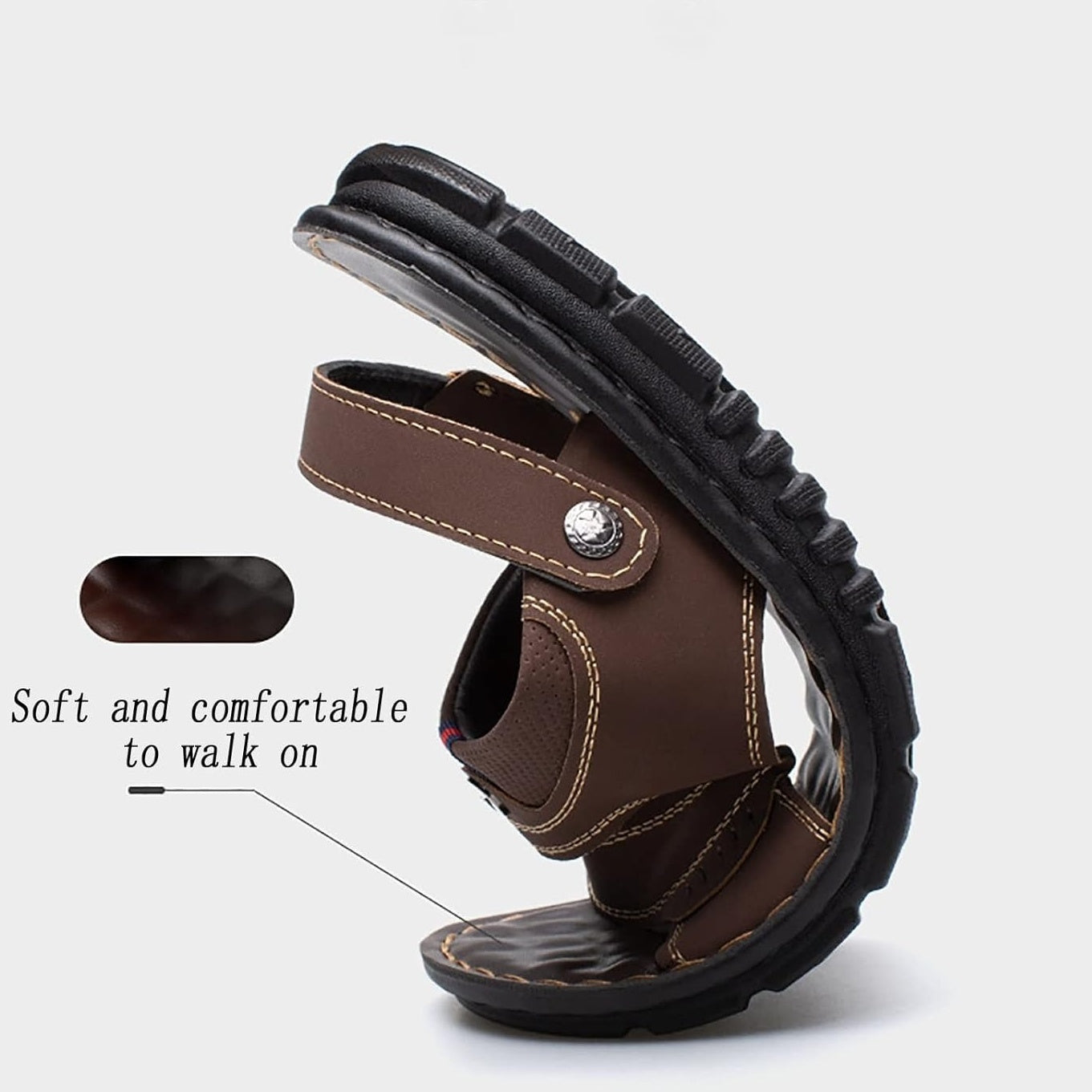 Petar™ - Andningsbara Sommarsandaler för Män med Justerbar Rem